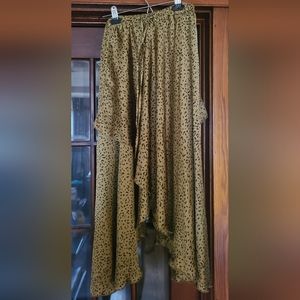Zara | Satin Cheetah Print Skirt